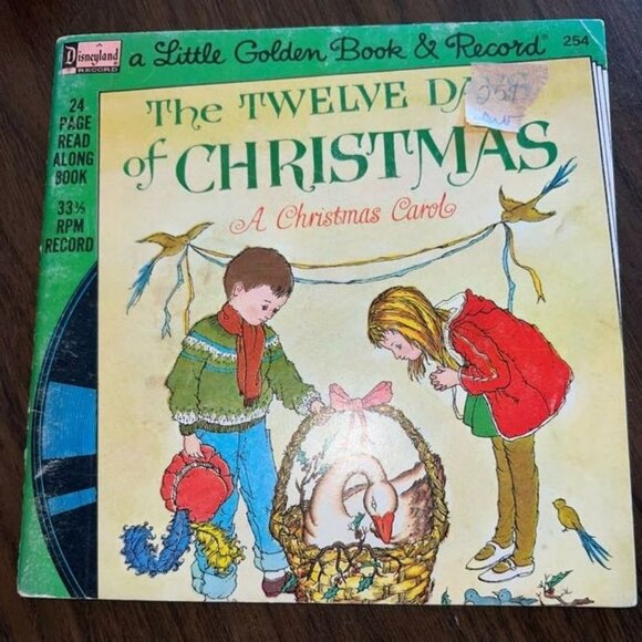 A Little Golden Book & Record Twelve Days of Christmas A Christmas Carol Vintage - Picture 1 of 6